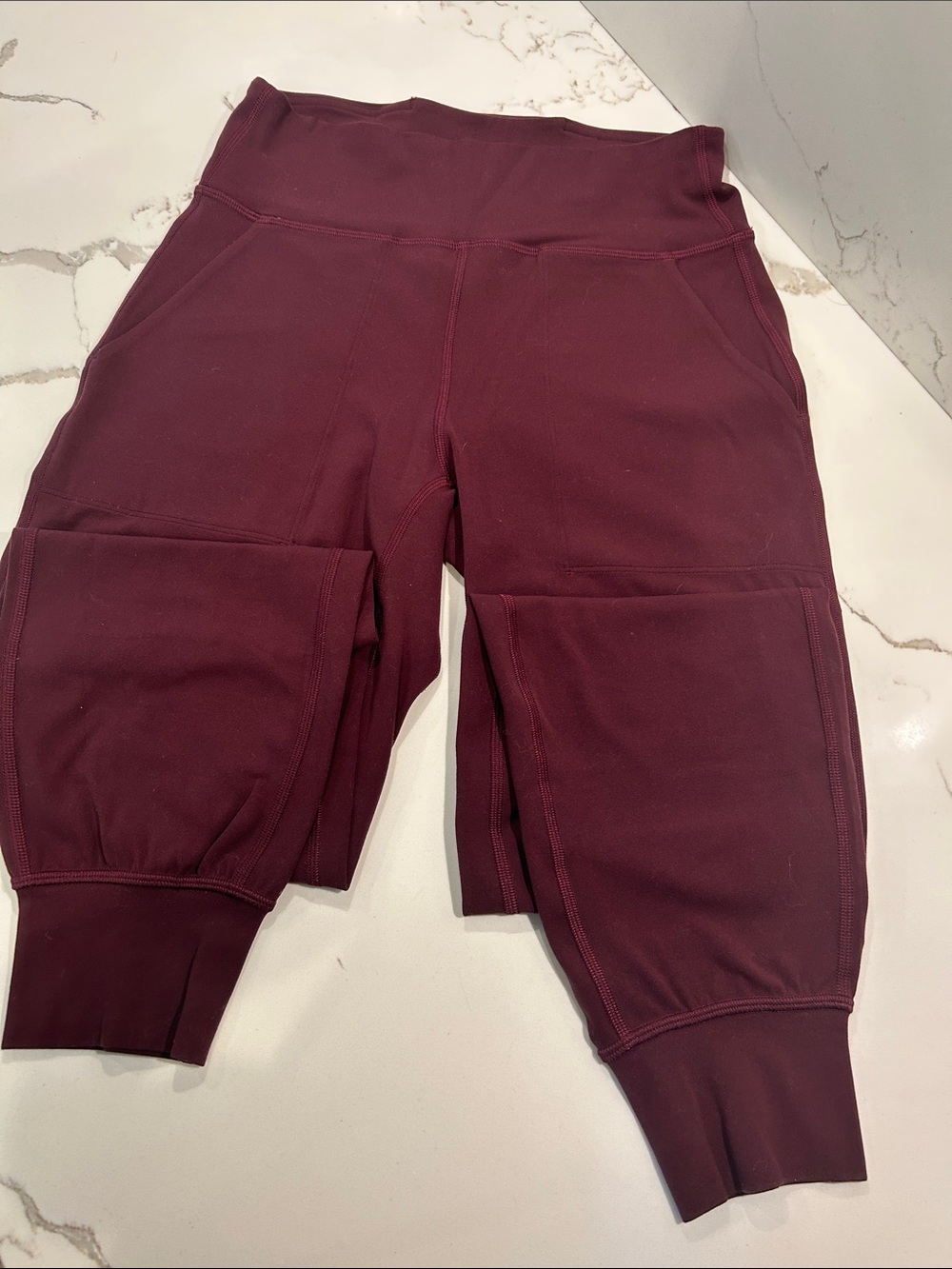 lululemon athletica Maroon/Cranberry Track Joggers
